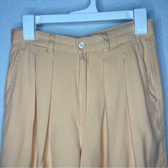 Vintage Tommy Bahama Orange Sherbert Pleated Silk Women’s Shorts Size 10 - Picture 4 of 14